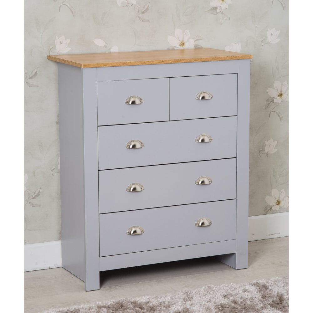 Commode Heritage 3+2 en gris
