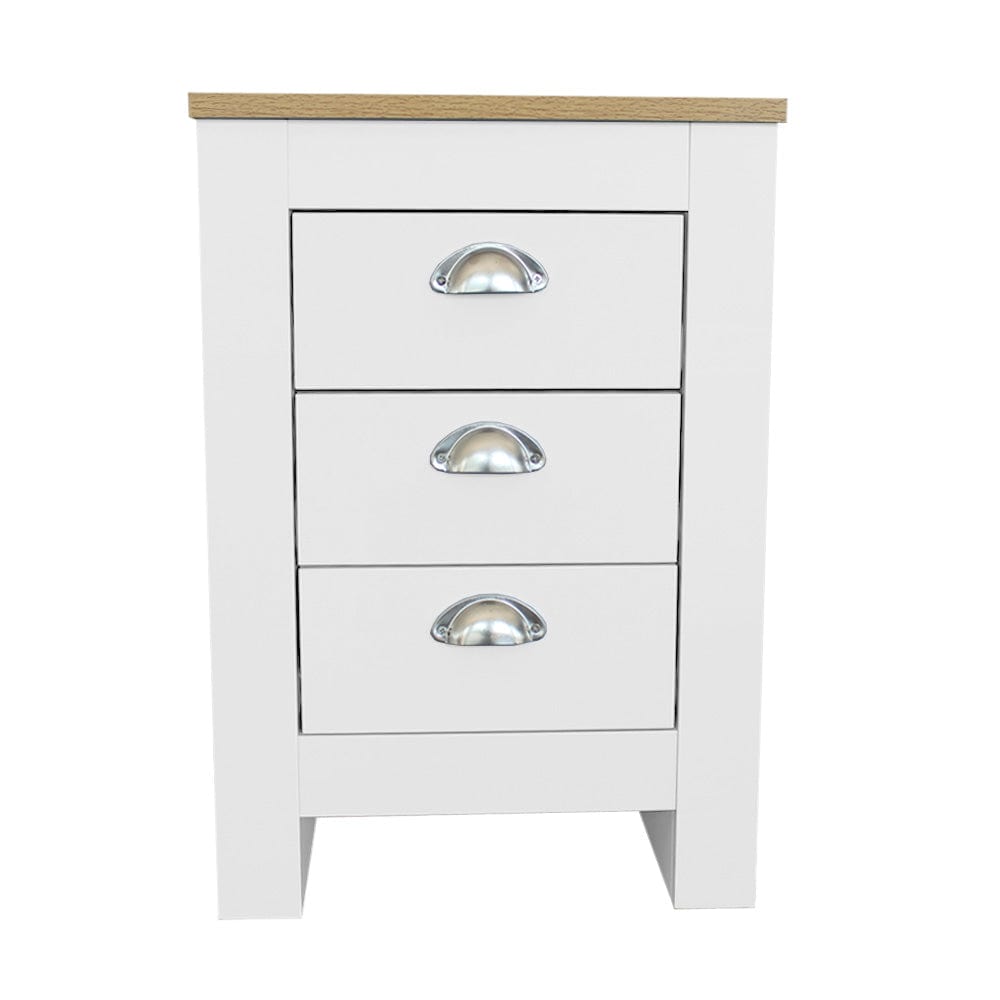 Heritage 3 Drawer Bedside Table Meuble de chevet